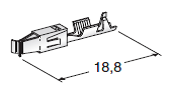 For SEAL CONNECTORS JPT F280; Cable cross section: 0.5-1; Material: CuSn-Sn 