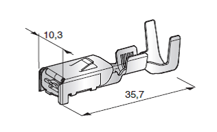 MAXI WP F800 - cable cross-section: 3-6mm² - material: CuZn-Sn 