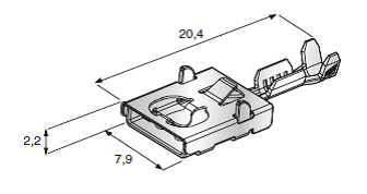 F630E & M630 F630E; Cable cross section: 0.75-1.5; Material: CuZn-Sn 