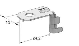Ring cable lug SMT B G90 - Hole M8 - Cable cross section: 2.5-4mm² - Material: CuZn-Sn 