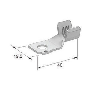 Crimp contact Mega W62 Pol.A - Cable cross section: 25-40mm² - Hole: M8 - Mat .: Cu-Sn 