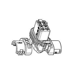 Connector 6-pol. - Female - color: gray 