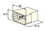 Junction box 4-pole - AMP FASTIN-FASTON 