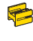 1-WAY POWER CONNECTORS accessories - secondary lock - color: yellow 