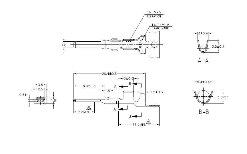 Econoseal (male) J - MK2 - Cable cross-section: 0.5-1.25mm² - Material: CuZn