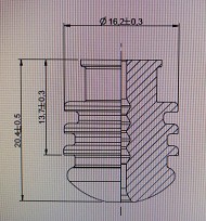 For SEAL CONNECTORS - rubber - cable cross-section: 3.4-4.9mm² - material: silicone - color: yellow 