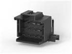 Connector JPT 3-row - 12-pol. - 90 ° angled - solderable - color: black 
