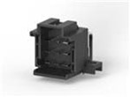 Connector JPT 3-row - 9-pol. - 90 ° angled - solderable - color: black 