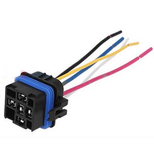 Minirelay socket - waterproof - 100cm cable - 4-pin's