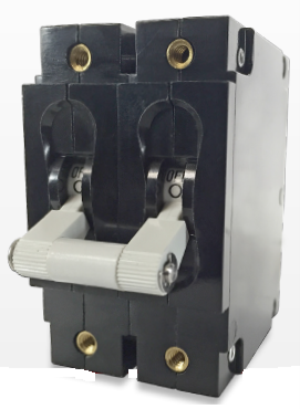 Carling circuit breaker series C - 1-pole 13A - lever black - imprint black I-O / ON-OFF