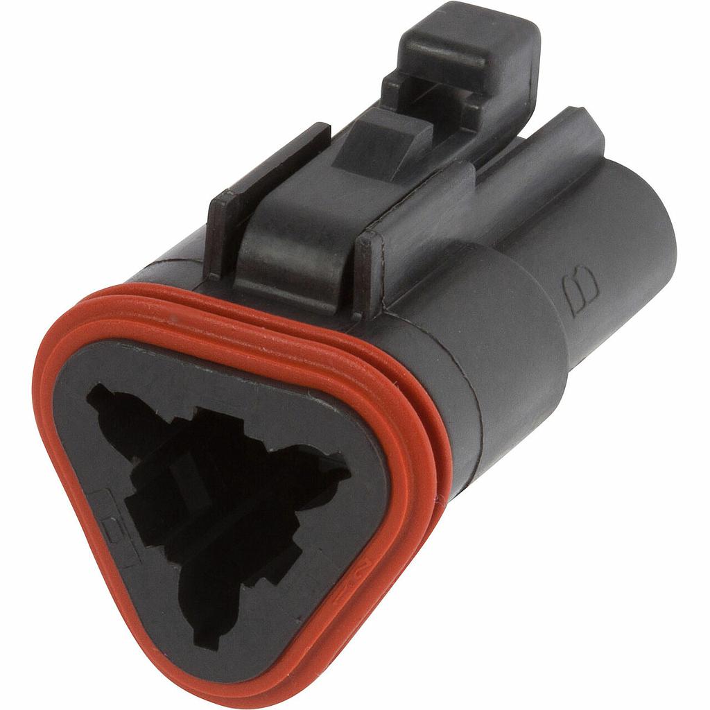 Socket housing 3-pin DT series - Version E004