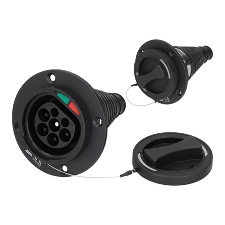 Charging socket type 2 male - IEC62196-2 - 16A - total charging power 22kW - 3-phase version