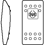Carling Wippe Contura II - schwarz - Pos 1. Linse weiß Symbol "Differentialsperre"