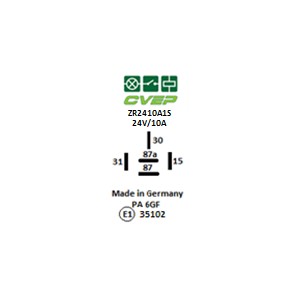 Zeitrelais Typ A 24V 10A - Abfallverzögert - Lasche: optional - Zeitbereich: 1sec.