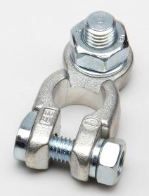 Battery clamp (-) - ring cable lug screw connection M8 - 16mm 