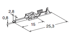 [1108030] For SEAL CONNECTORS M280; Cable cross section: 0.5-1; Material: CuFe-Sn 
