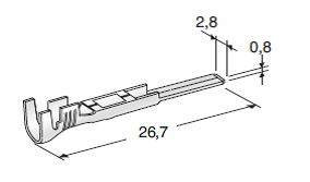 [1108280] For SEAL CONNECTORS - JT M280 - cable cross-section: 0.35-1mm² - material: CuSn-Sn 