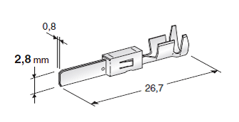 [1108290] For SEAL CONNECTORS - JPT-WP M280 - Cable cross-section: 0.5-1.5mm² - Material: CuSn-Sn 