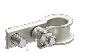 [1506675] Battery clamp (-) with screw clamp M8 