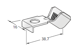 [1606982] Ring cable lug SQR A G40 - Hole: M6 - Cable cross section: 25-40mm² - Material: CuZn-Sn 