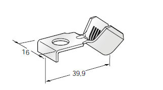 [1606994] Ring cable lug SQR A G45 - Hole: M8 - Cable cross section: 25-40mm² - Material: CuZn-Sn 