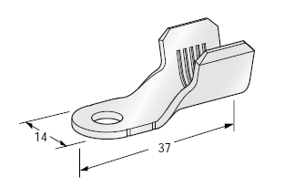 [1609000] Ring cable lug - M6 