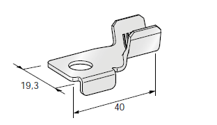 [1609320] Ring cable lug W62 - M8 - Cable cross section: 25-40mm² - Material: Cu-Sn 