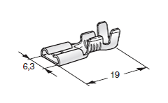 [1701655] FASTON F630; Cable cross section: 1.5-2.5; Material: CuZn-Sn coil 