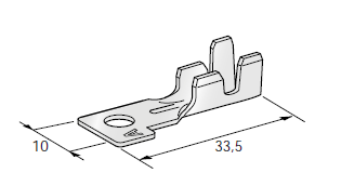 [1705626] MIDI POL B - M5 - Cable cross section: 2.5-4mm² - Material: Cu-Sn 