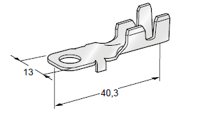 [1706600] Ring cable lug SMT B - Hole: M6 - Cable cross section: 2.5-4mm² - Material: CuZn-Sn