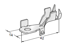 [1706920] Ring cable lug RVS A - Hole: M6 - Cable cross section: 10-16mm² - Material: Cu-Sn 