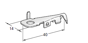 [1706930] Ring cable lug RVS B - Hole: M6 - Cable cross section: 2.5-4mm² - Material: Cu-Sn 