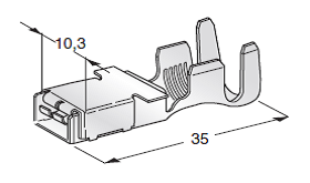 [1707660] Flat receptacle F800 4-6mm² on spool 