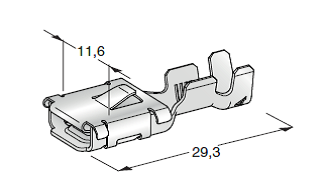 [1707740] Flat receptacle F950 2-4mm² on reel (1000 pcs)