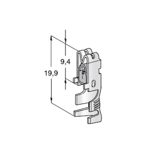 [1707920] UNI 630 UNI F630 with clip; Cable cross section: 0.5-1.5; Material: CuSn-Sn - Packing Unit coil 2000 pcs.