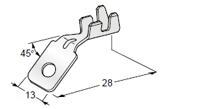 [1708160] Ring cable lug GND - M5 - Cable cross section: 2.5-6mm² - Material: CuZn-Sn 