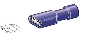 [1855500] Terminal female 6,3mm - cable diameter: 1mm²-2,5mm² - Color: blue - Material: CuZn-Sn PVC