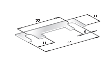 [0200301] Strip fuse 60A - U-shape - 30mm hole spacing