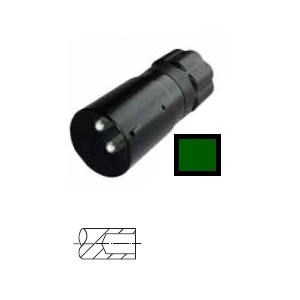 [6.00942.000] 2-pin military connector, 24 V according to VG 96 917, plug, olive green sleeve, with crimp / solder contacts for 35 mm² cable 
