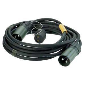 [6.00945.010] 2-pole military connector, 24 V to VG 96 917, connecting cable 2 x 35 mm², 10 m long, with 2 green plugs and 1 coupling
