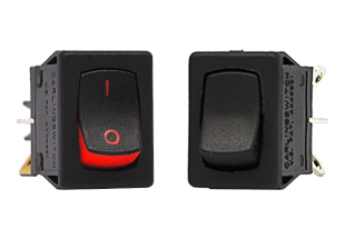 [621-1691909G] Carling Rocker Switch ON-NONE-OFF - non-illuminated SPST Black / Green - Series 621 