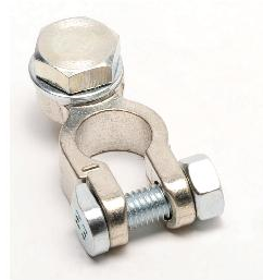 [66122.1] Battery clamp (-) - M8 Screw - anti-twist protection - 35-120mm² (M8x20)