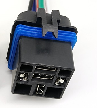 [9.9048.3] Power Relay Socket - waterproof - without 3 x 9,5mm und 2 x 6,3mm Terminal - 2 x rubber part - without relay (set not pre-mounted!)