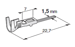 [C-282109-1] Terminal - Male - Superseal 0,75-1,5mm² - Reel