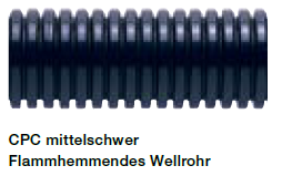 [CPC20/50] ABB Flame retardant conduit CPC Medium weight - FR Co-Polyester - NW 17 - black - (PU 50m)
