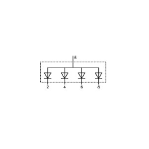 [DIO.662.000.00] DIODEN - Abfallspannung: 1,0V@3A - Anzahl: 4 - Speerspannung: 1300V - Strom: 3A - Lasche Optional