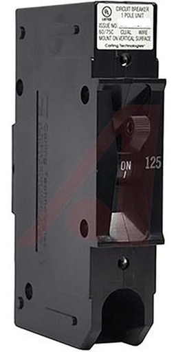 [EA1-B0-14-812-H2F-BD] Carling Circuit Breaker Series E - 1-pole 125VCD 100A - delay medium - actuator black - imprint white I-O / ON-OFF - Version 14-812 D