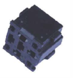 [EBF-RB1] Relay socket module - 9-pin. - Material: Nylon6 + 10% GF / FR