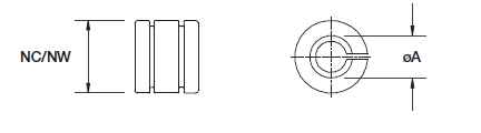 [GNOM08] ABB - Smooth Entry Grommet - NC08 - NW7,5