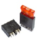 [H1810-2x4] Blade Fuse Holder normOTO, PA, for PCB mounting, 2x4 pin